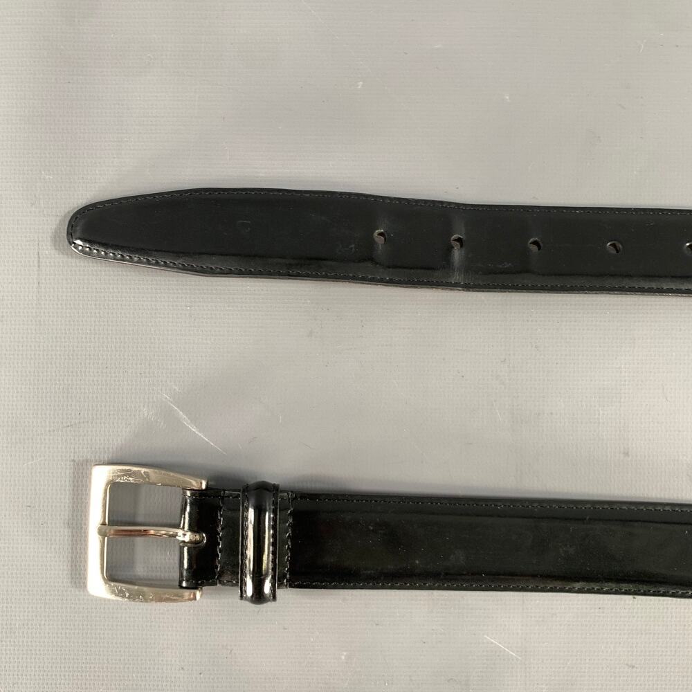 COACH Size 38 Black Solid Leather Belt - Picture 7 of 7
